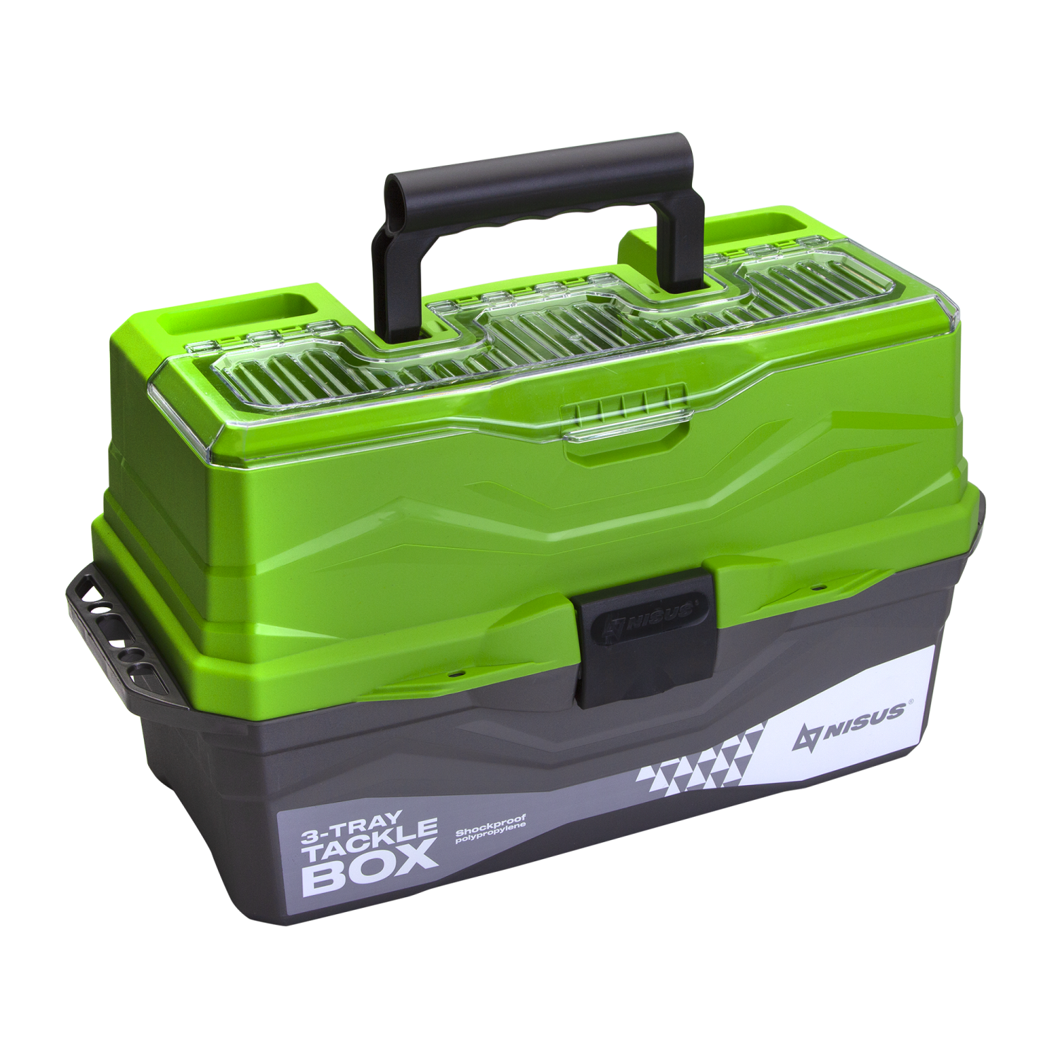 Ящик для снастей Nisus 3-Tray Tackle Box зеленый