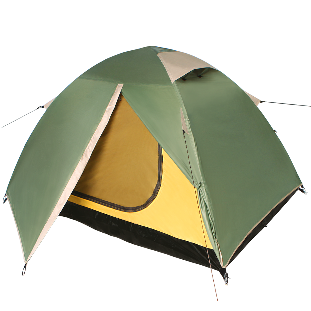 Палатка BTrace Malm 2 зеленый/бежевый палатка туристическая btrace malm 2 двухслойная 2 местная цвет зелёный