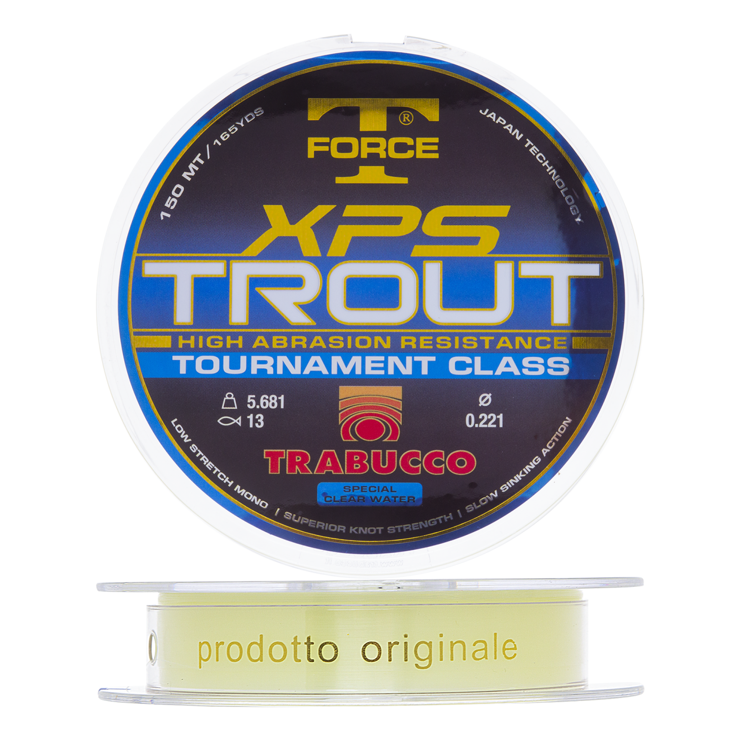 Леска монофильная Trabucco T-Force XPS Trout Competition 0,221мм 150м (clear)