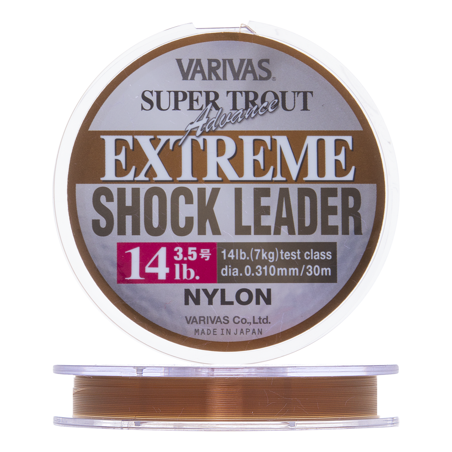 Леска монофильная Varivas Super Trout Advance Extreme Shock Leader #3,5 0,310мм 30м (brown)