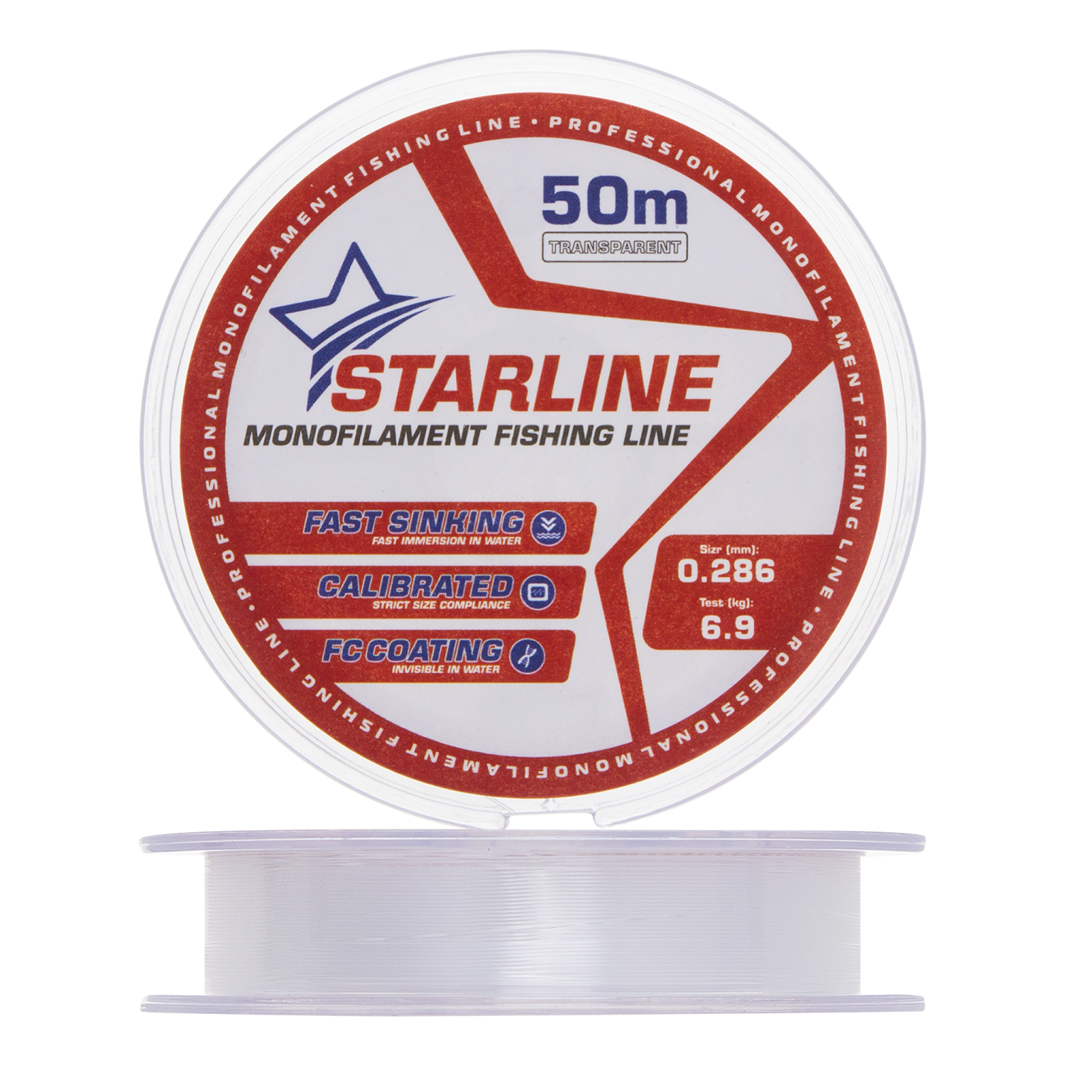 Леска монофильная IAM Starline 0,286мм 50м (transparent)