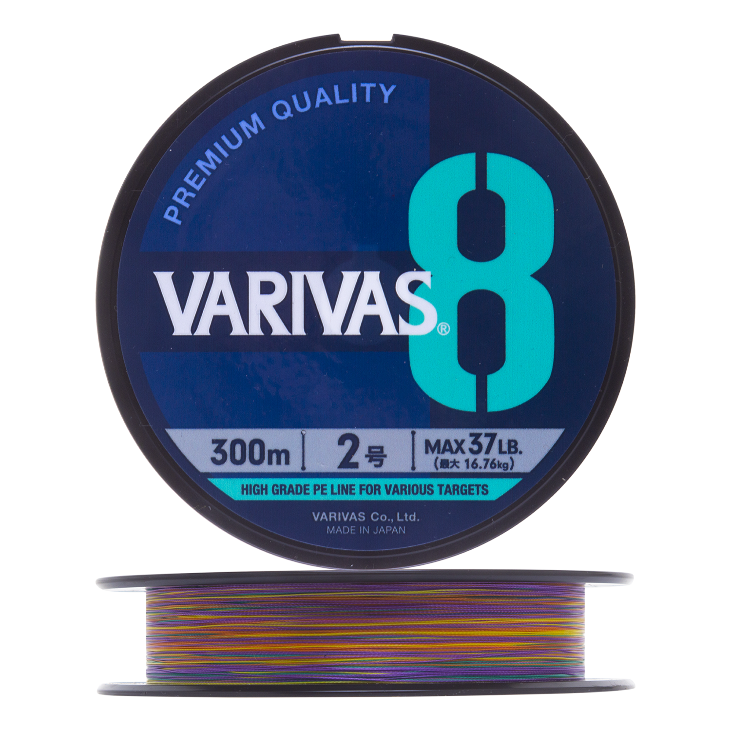 Шнур плетеный Varivas 8 PE Marking #2,0 0,235мм 300м (multicolor)