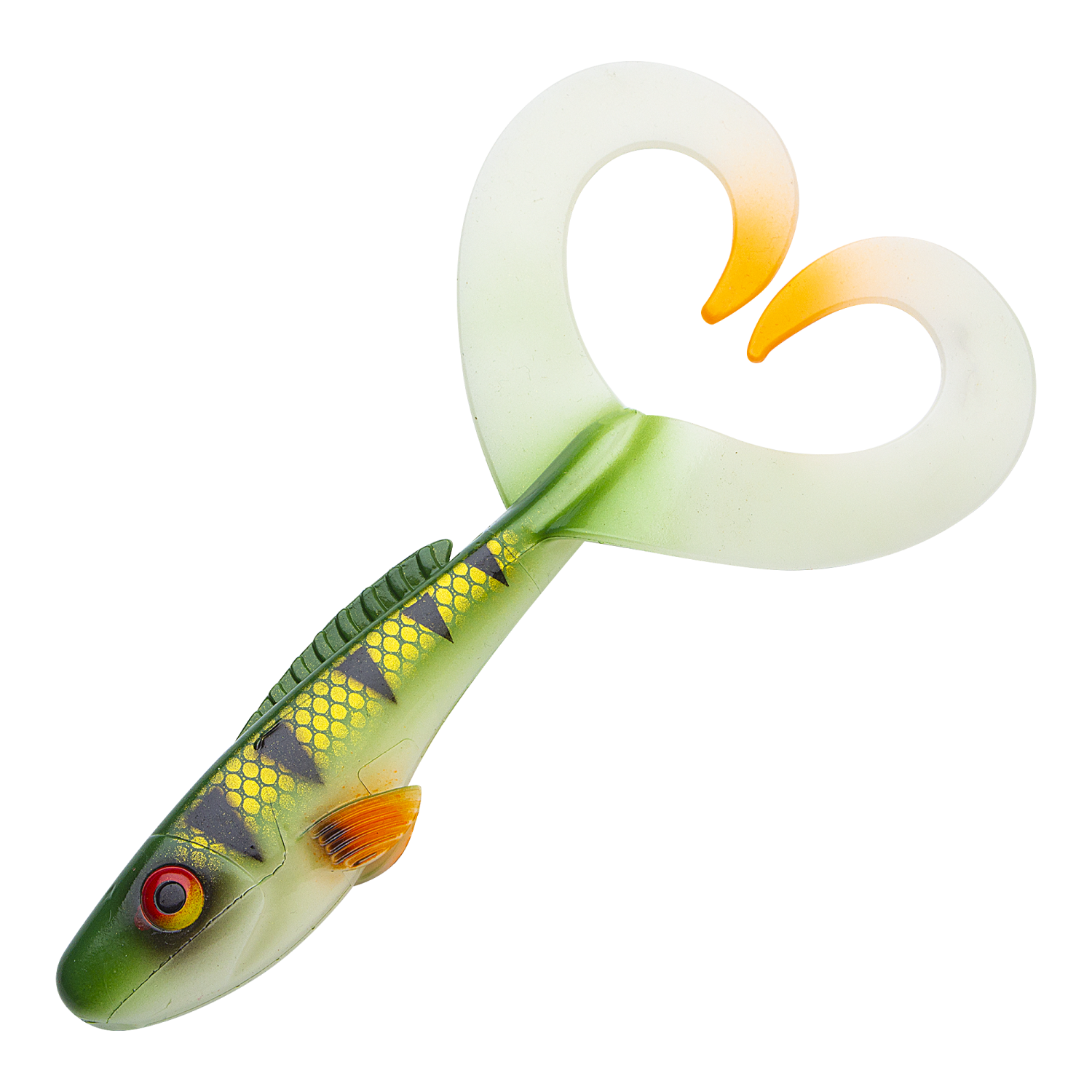 Приманка силиконовая Abu Garcia Beast Twin Tail 21см #Redfin Perch
