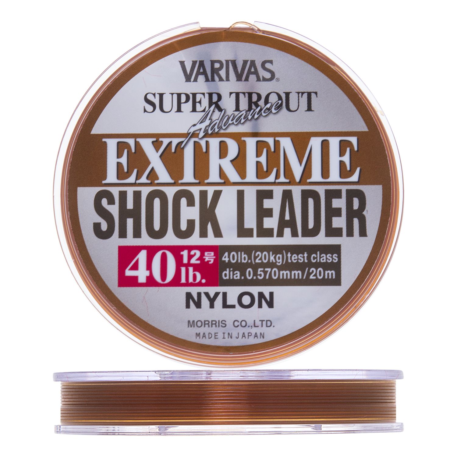 Леска монофильная Varivas Super Trout Advance Extreme Shock Leader #12 0,570мм 20м (brown)