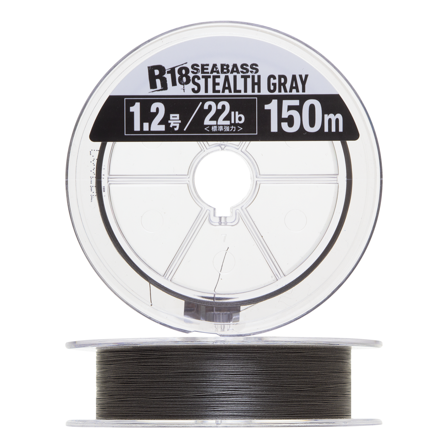 Шнур плетеный Seaguar R-18 Seabass PE X8 #1,2 0,185мм 150м (stealth gray)