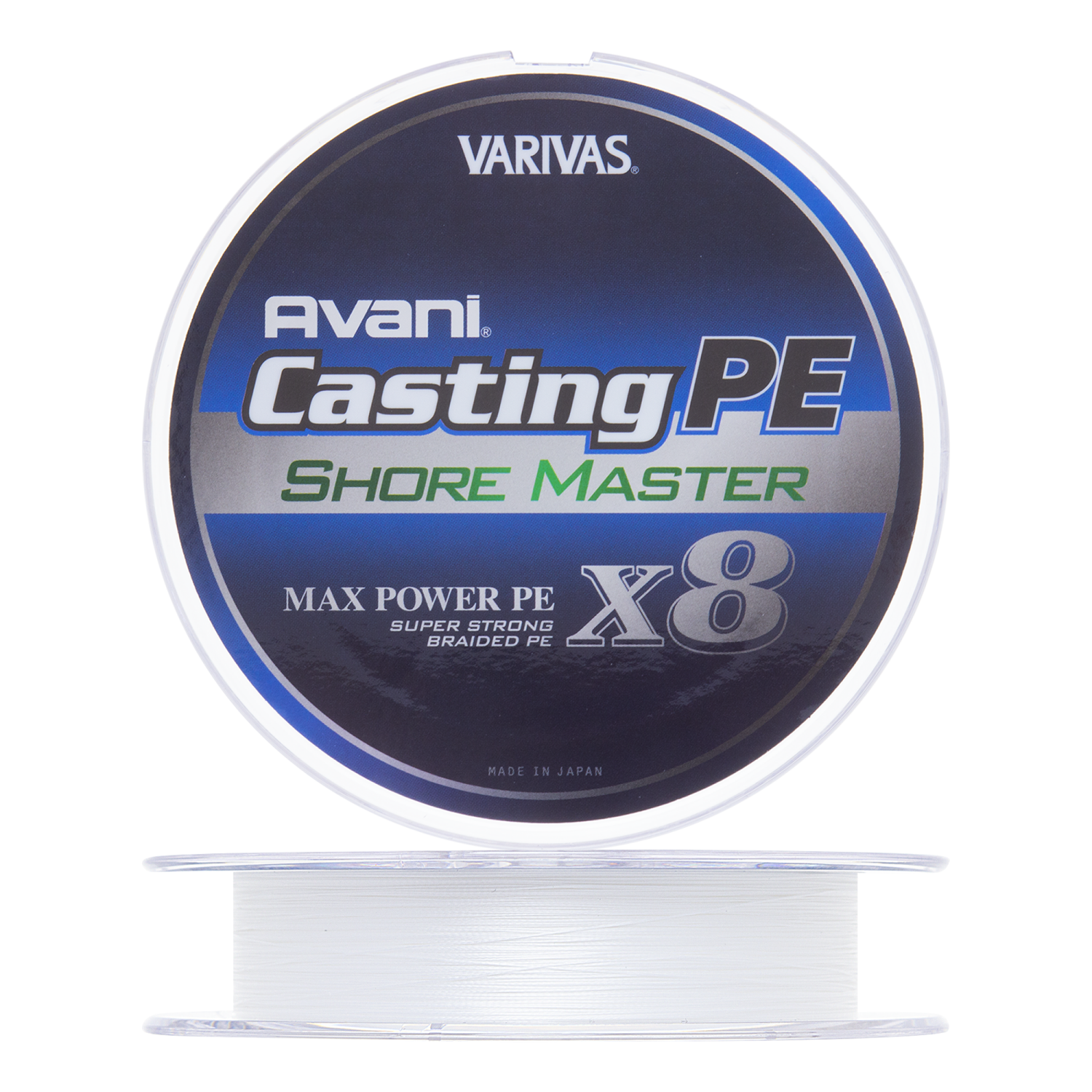 Шнур плетеный Varivas Avani Casting PE Max Power X8 Shore Master #1,5 0,209мм 200м (white)