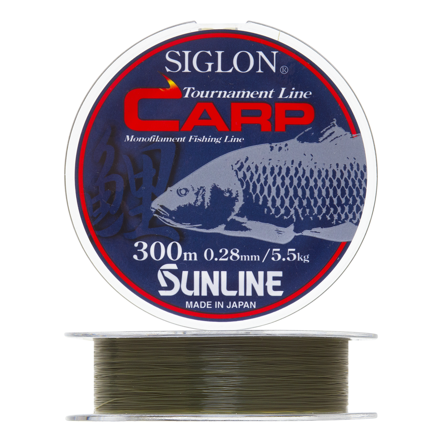 Леска монофильная Sunline Carp #2,5 0,28мм 300м (matte green)