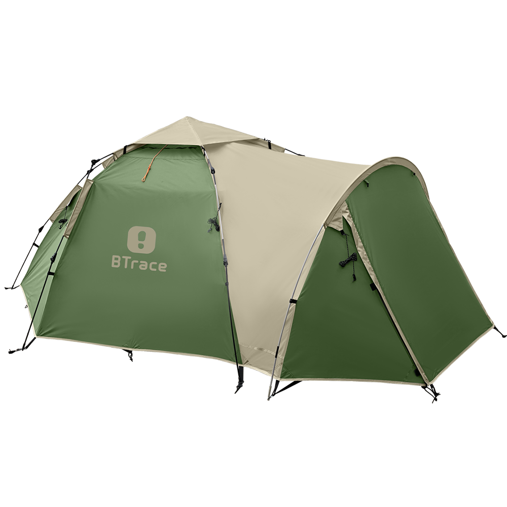 палатка шатер btrace castle быстросборная цвет зелёный Палатка быстросборная BTrace Omega 4+ зеленый
