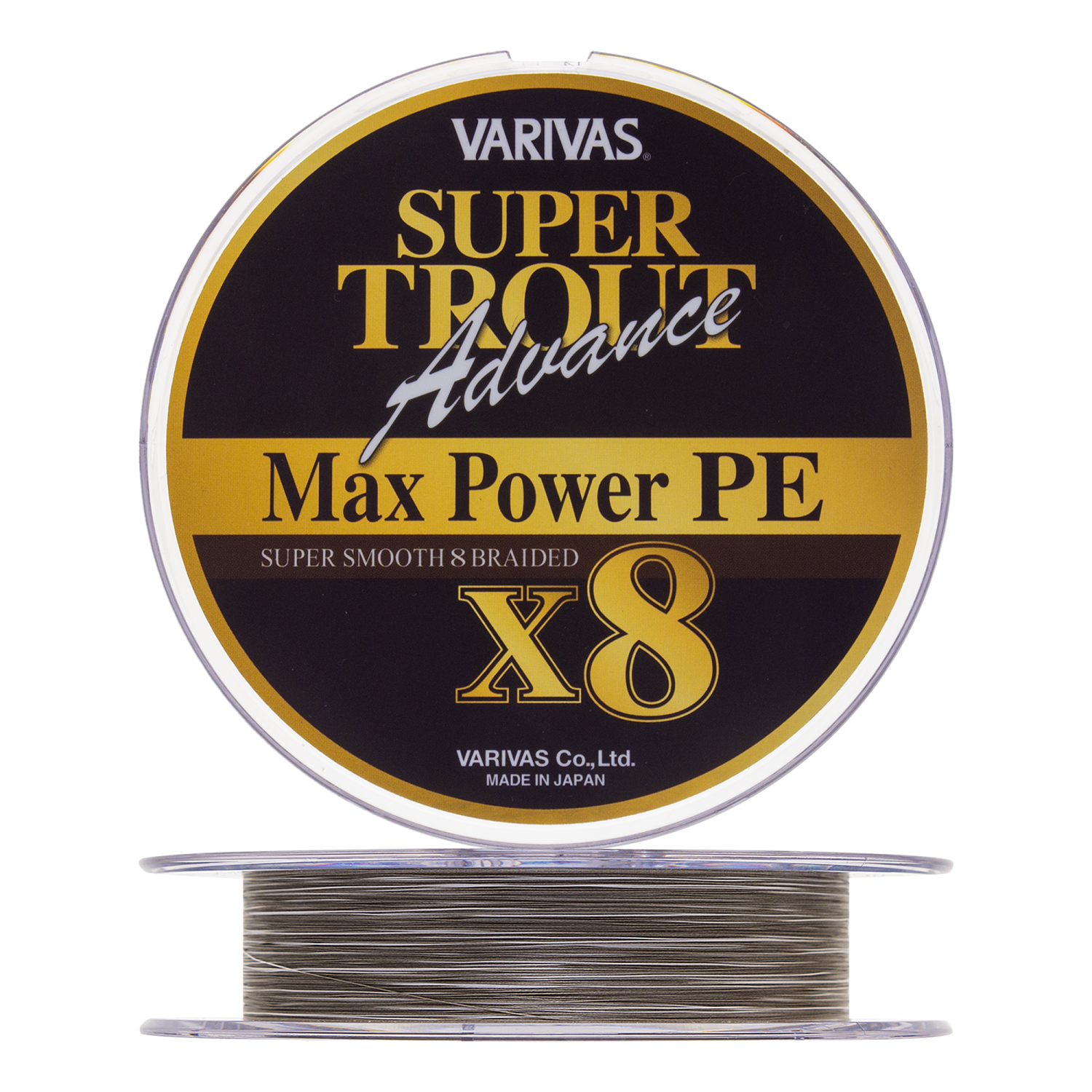 Шнур плетеный Varivas Super Trout Advance Max Power PE X8 New #0,8 0,148мм 150м (champagne gold white marking)