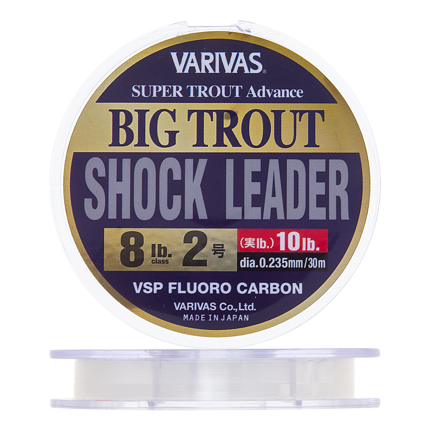 Флюорокарбон Varivas Big Trout Shock Leader VSP Fluorocarbon 20 0235мм 8Lb 30м clear 1289₽