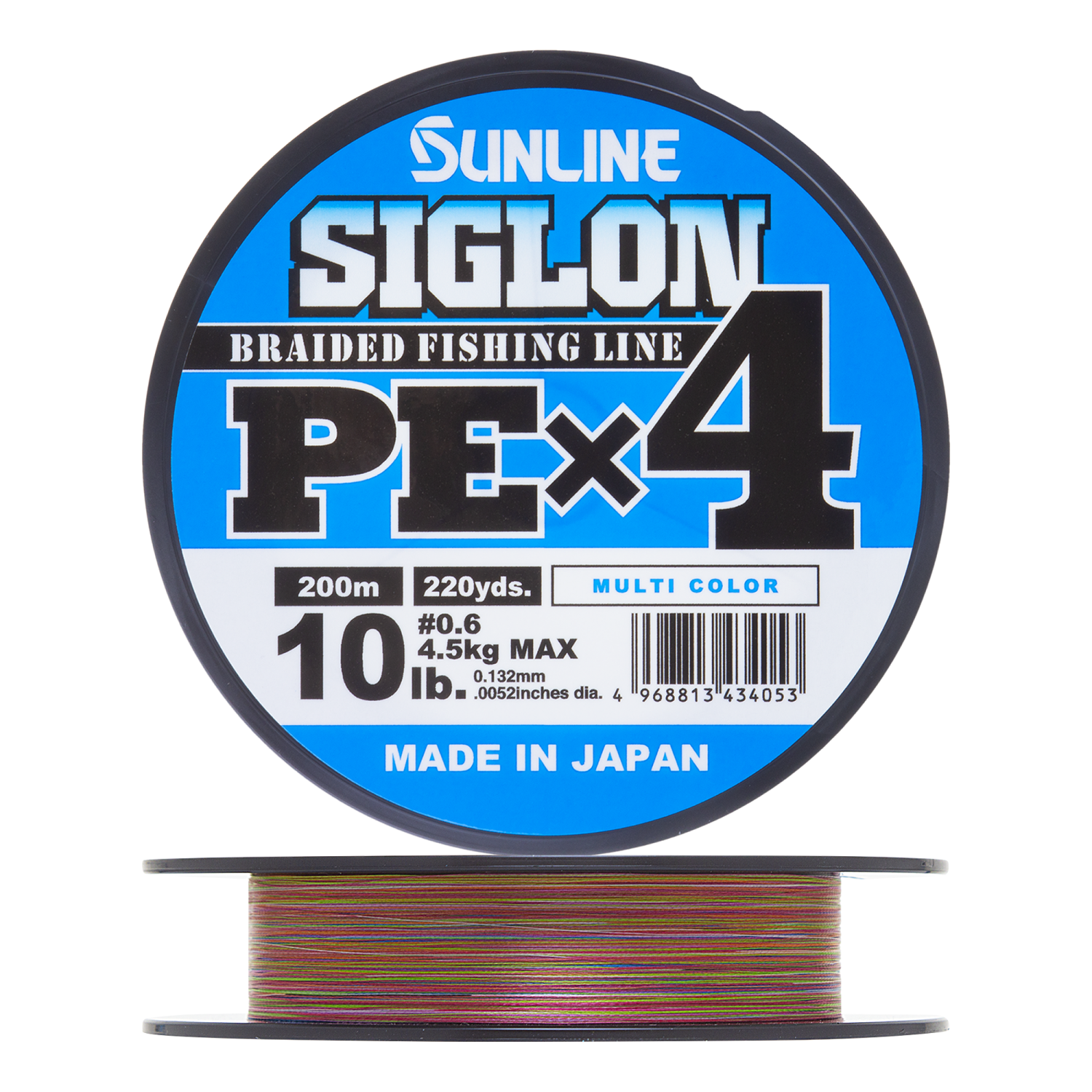 Шнур плетеный Sunline Siglon PE X4 #0,6 0,132мм 200м (multicolor)