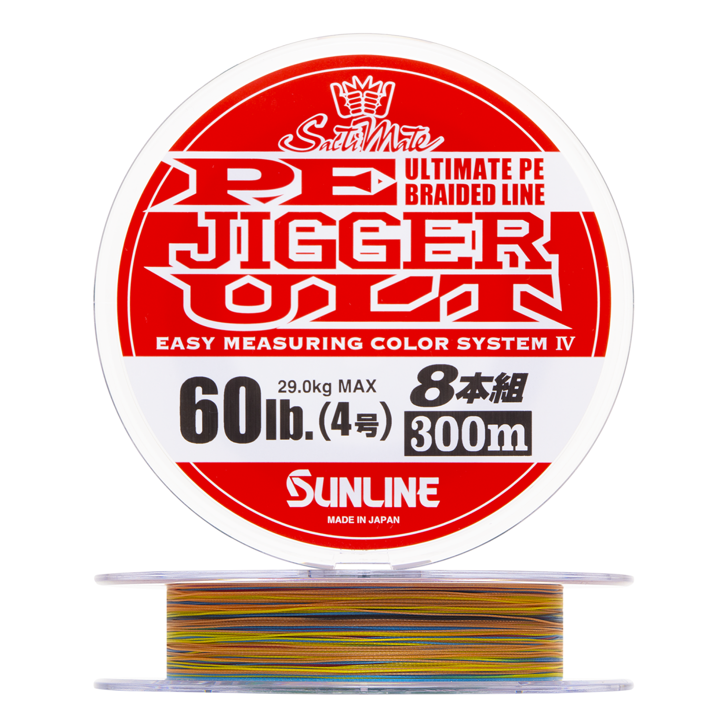 Шнур плетеный Sunline Pe Jigger Ult 8 braid #4,0 0,330мм 300м (multicolor)