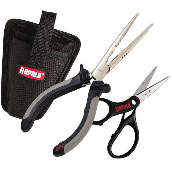 Комбо-набор Rapala Fisherman's Pliers & Super Line Scissors RTC-6SPLS wire stripping pliers electrical special tools cables and cords scissors line pressure cable scissors multi function pliers