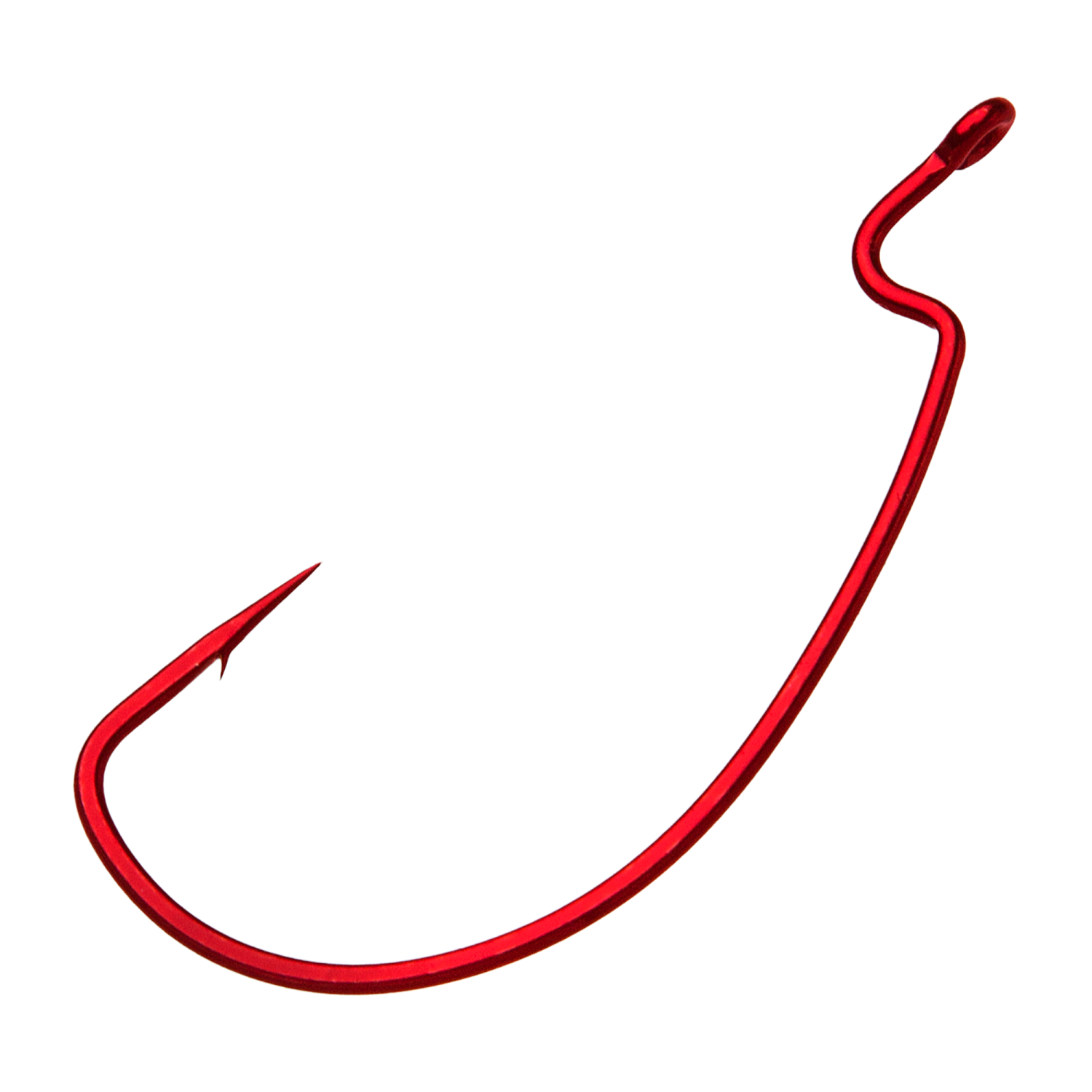 крючок gamakatsu hook worm offset ewg red 0 1 0 Крючок офсетный Gamakatsu Worm Offset EWG Red #1/0 (5шт)