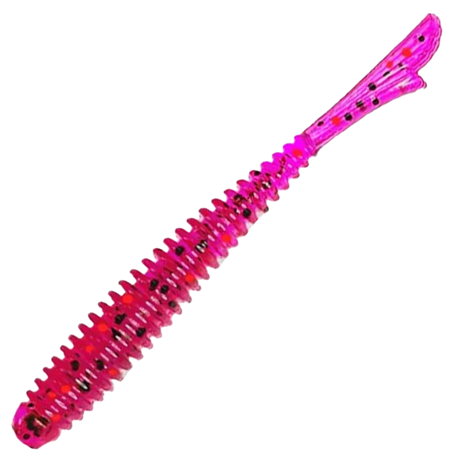 Приманка силиконовая Attack Fish Tail-R XUL 1,2" #RS-037 Pink Lox Red Black Flk