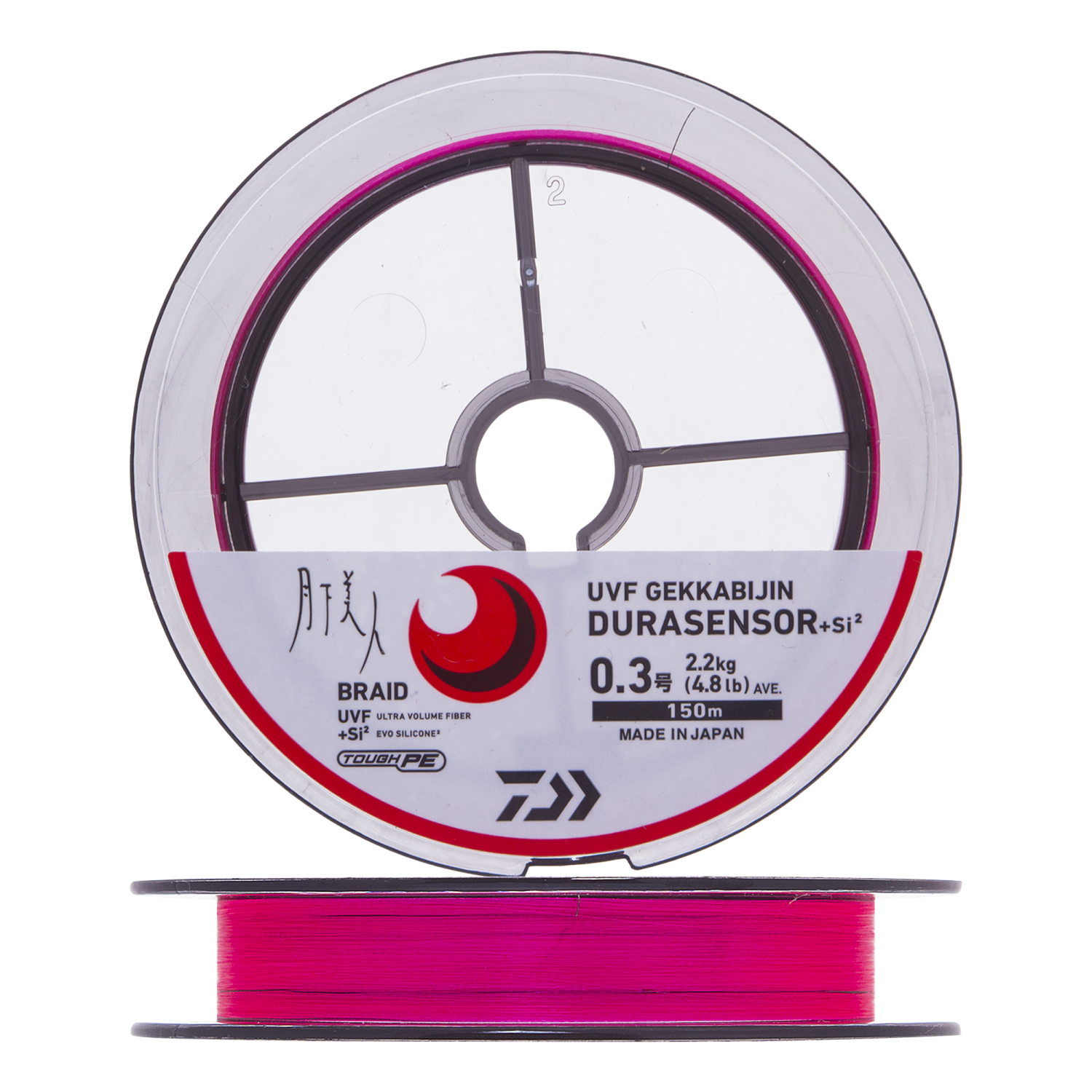 Шнур плетеный Daiwa UVF Gekkabijin DuraSensor +Si2 #0,3 0,09мм 150м (sakura pink)