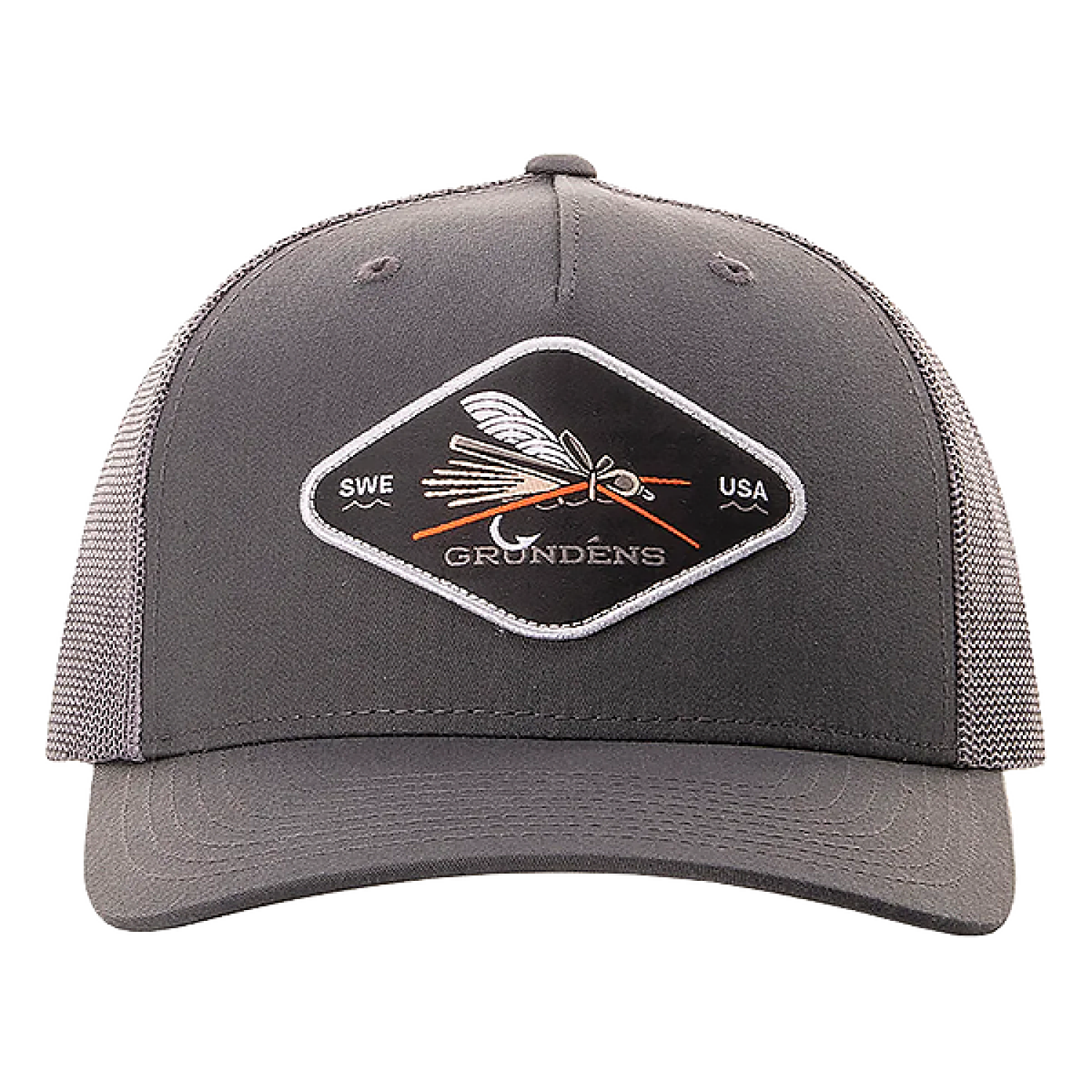 Бейсболка Grundens CC Hopper Trucker One Size Charcoal