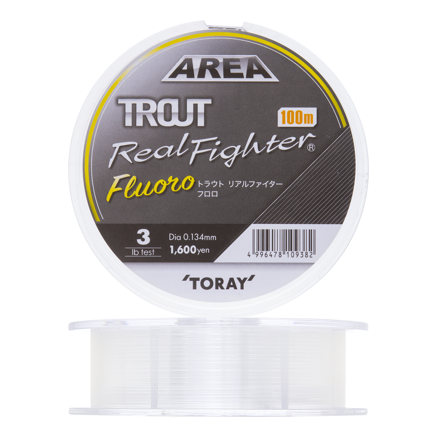 Флюорокарбон Toray Trout Real Fighter Fluoro 3Lb 0,134мм 100м (clear)