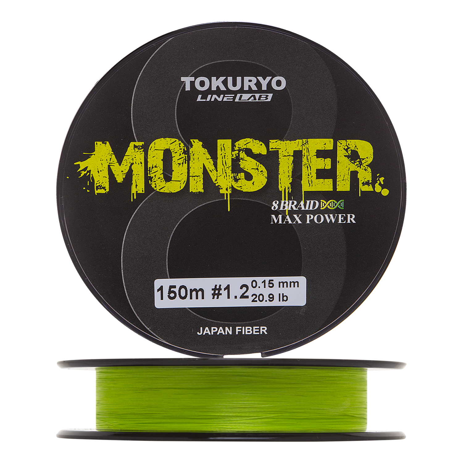 цена Шнур плетеный Tokuryo Monster X8 #1,2 0,15мм 150м (light green)