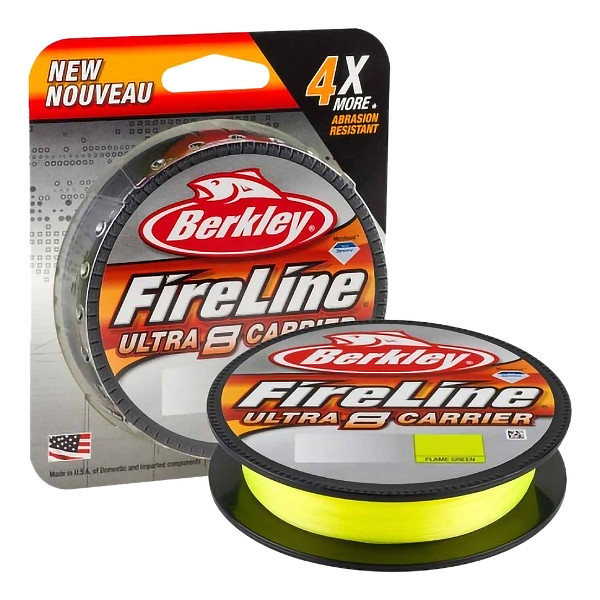 Шнур плетеный Berkley Fireline Ultra 8 0,25мм 150м (flame green)