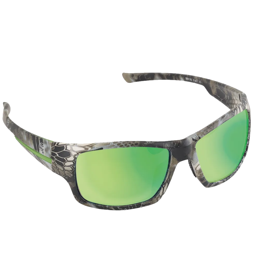 Очки солнцезащитные поляризационные WFT Penzill Polarized Camou Green Ice линзы зеленые