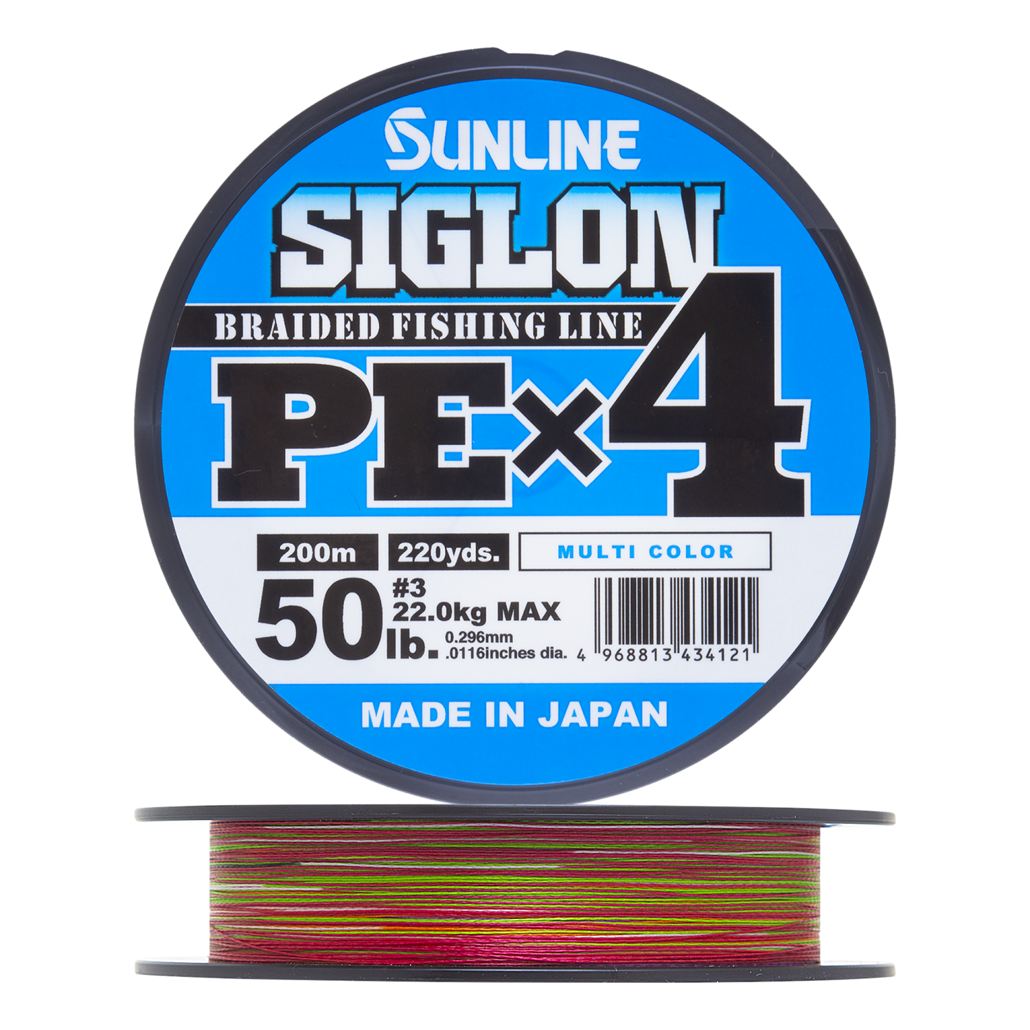 Шнур плетеный Sunline Siglon PE X4 #3,0 0,296мм 200м (multicolor)