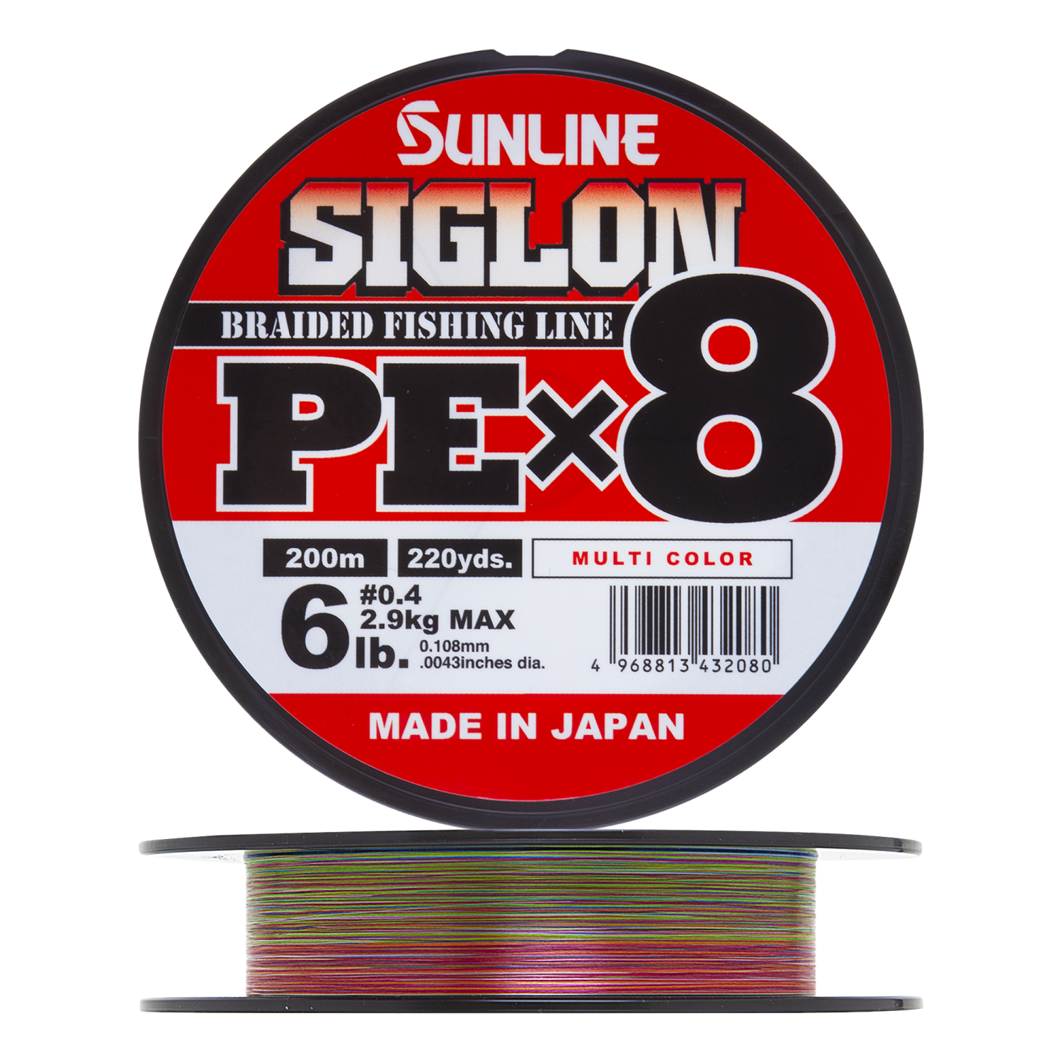 Шнур плетеный Sunline Siglon PE X8 #0,4 0,108мм 200м (multicolor)