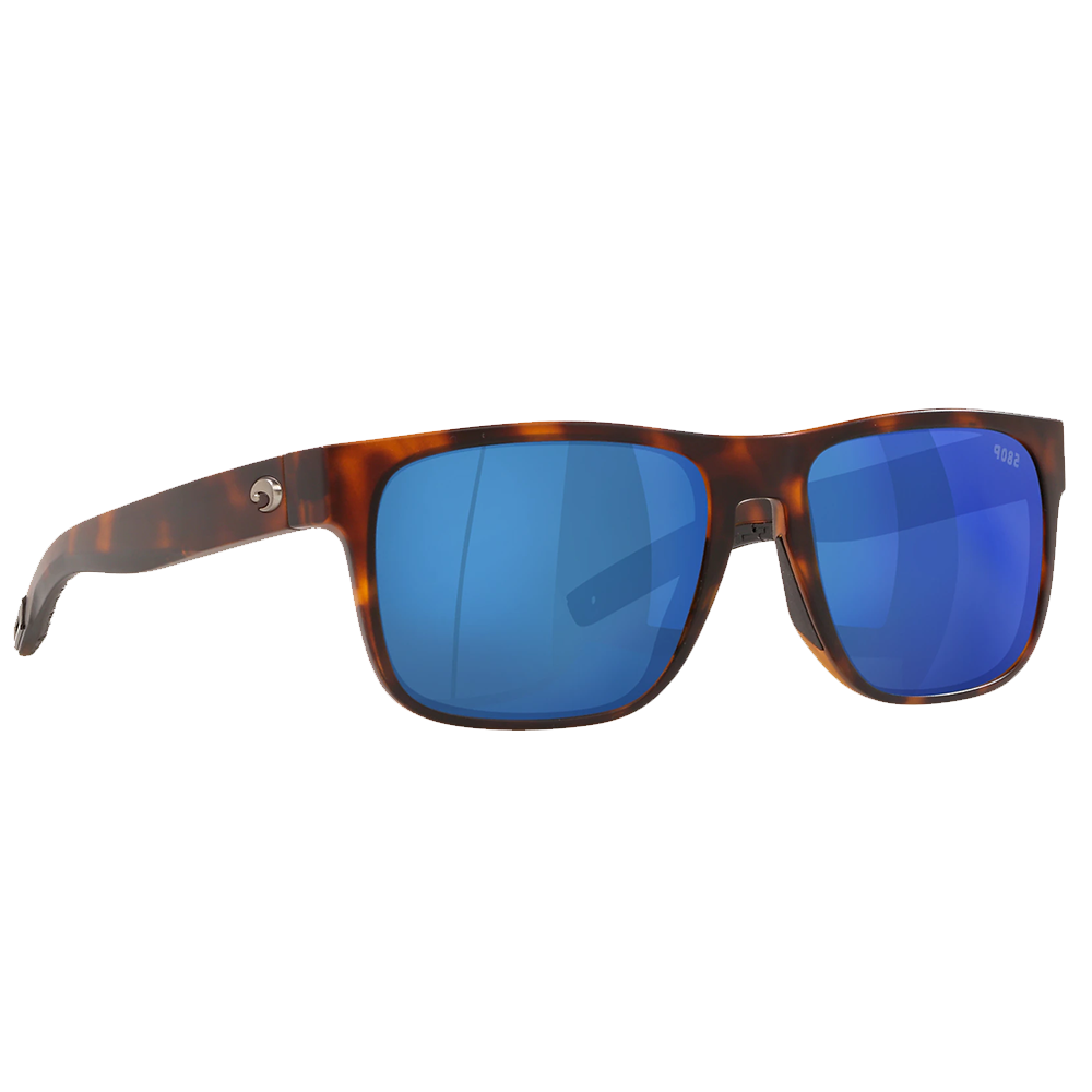 Очки солнцезащитные поляризационные Costa Spearo 580 P Matte Tortoise/Blue Mirror