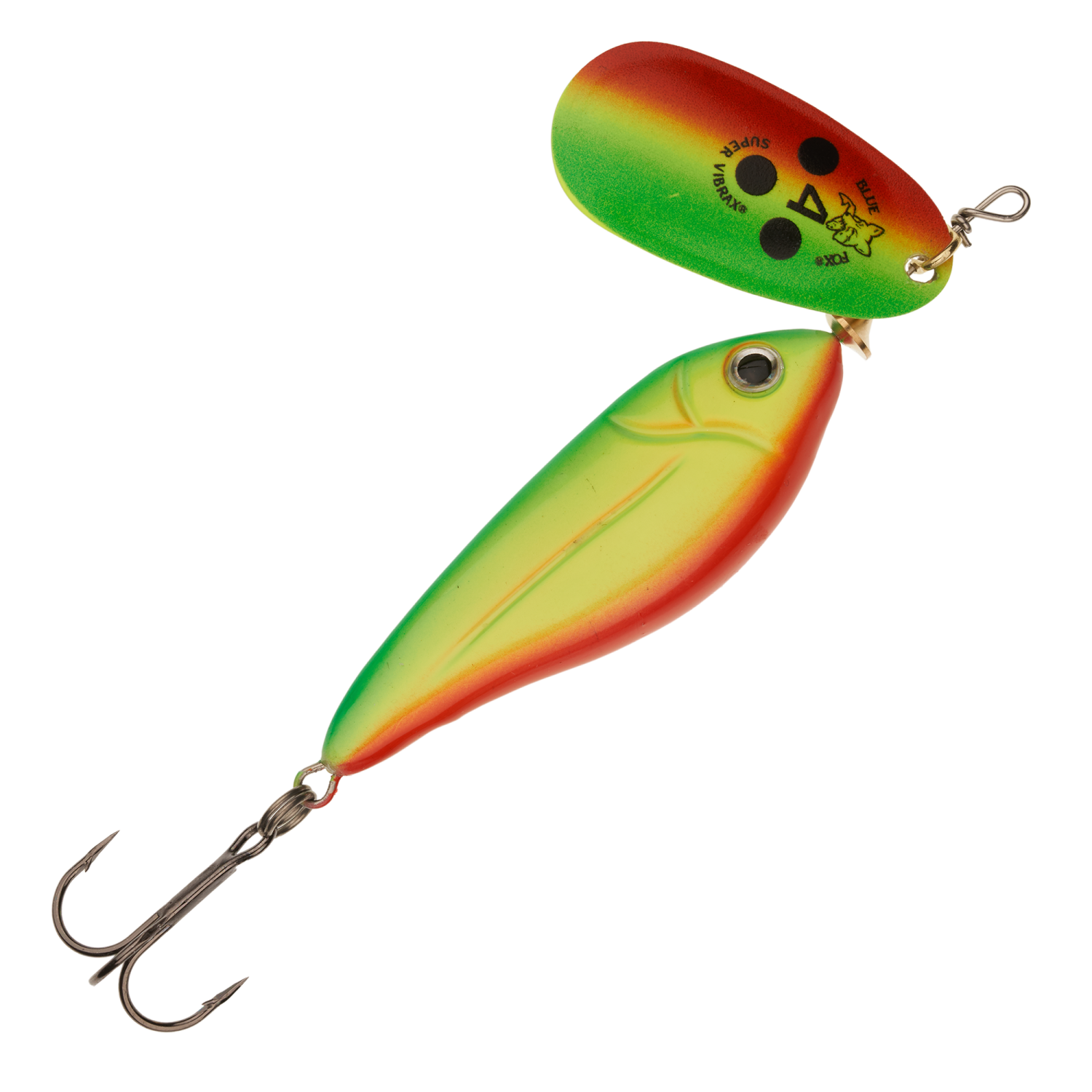 Блесна вращающаяся Blue Fox Minnow Super Vibrax №4 18гр #GYR