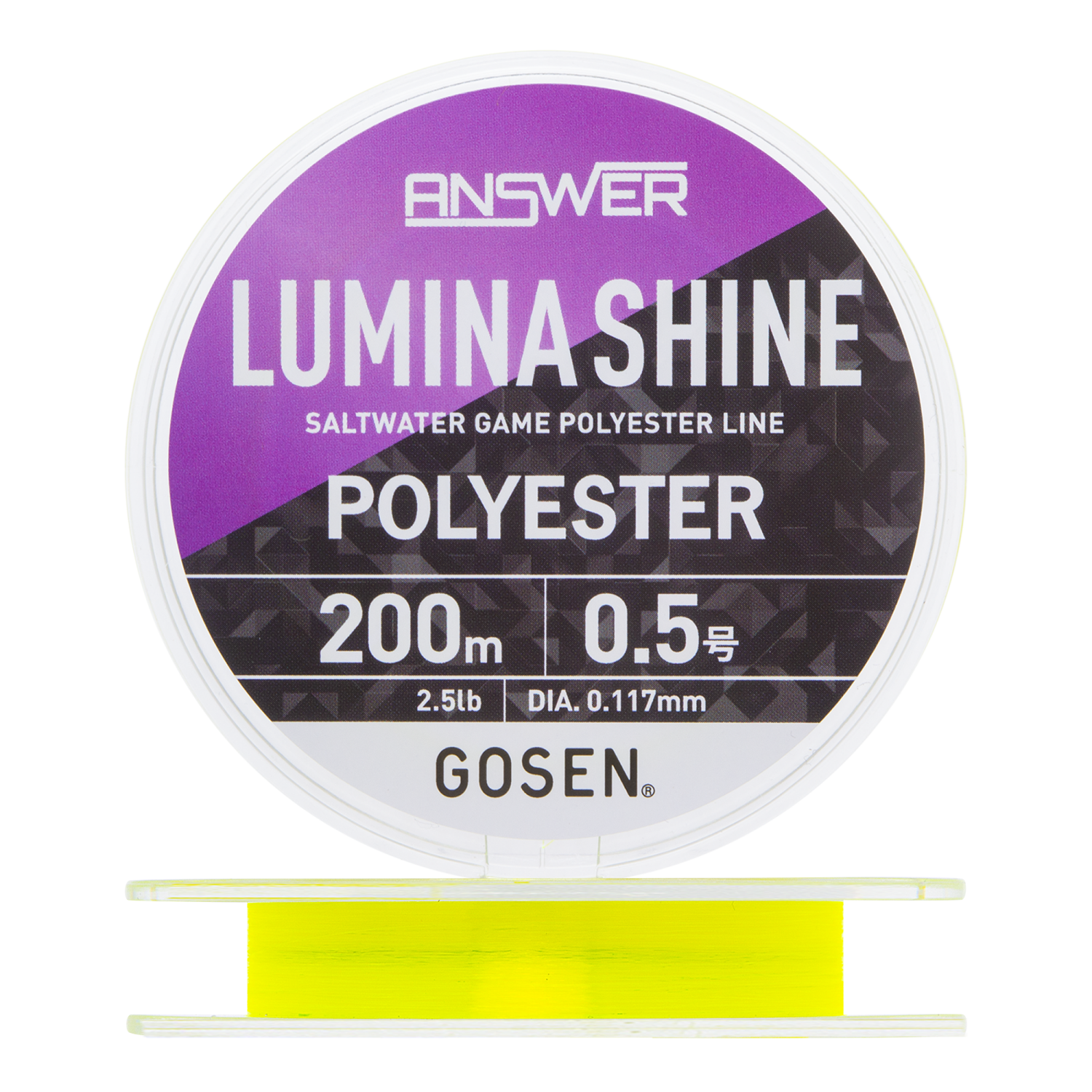 Эстер Gosen Answer Lumina Shine #0,5 0,117мм 200м (yellow)