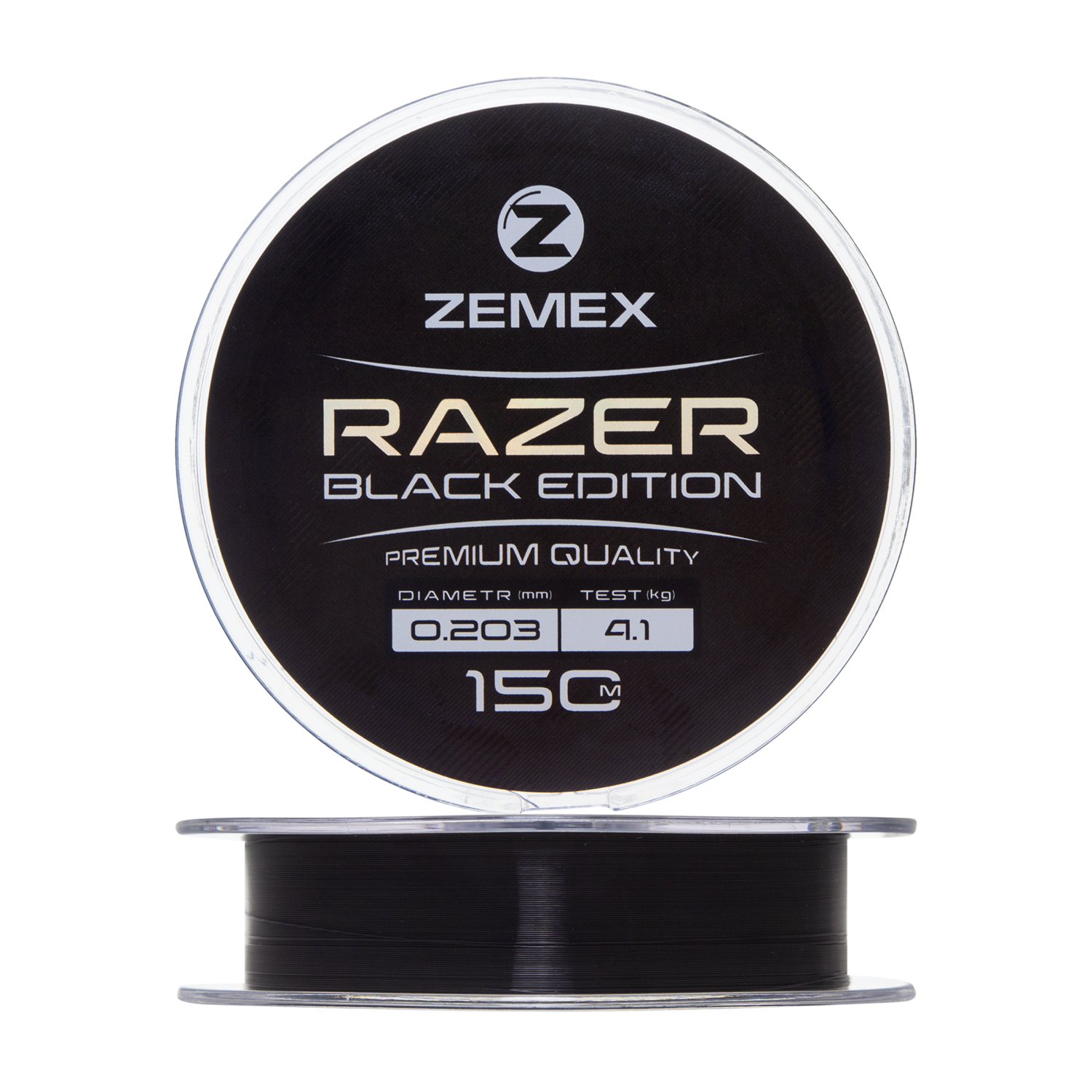 Леска монофильная Zemex Razer Black Edition 0,203мм 150м (black)