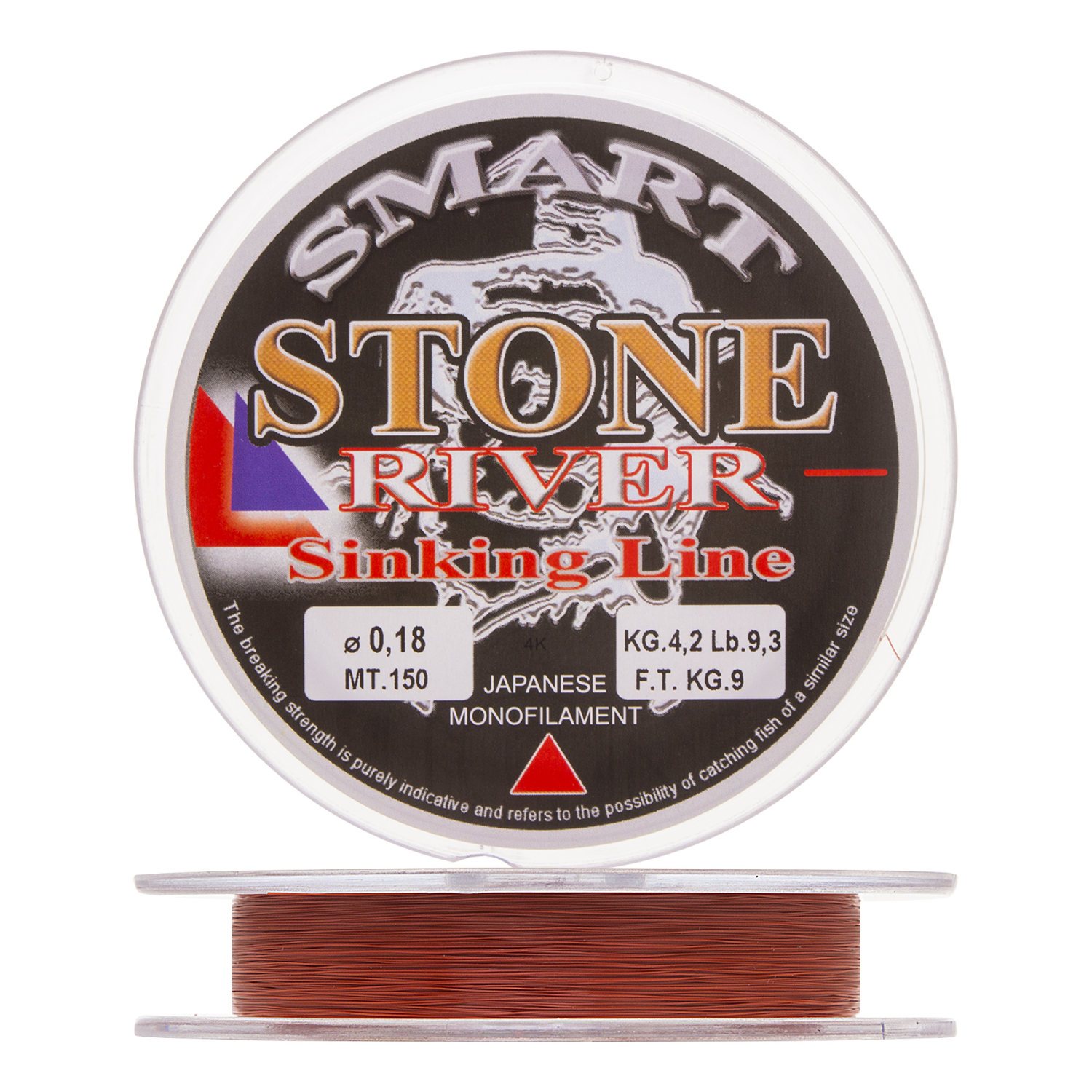 Леска монофильная Smart Stone River 0,18мм 150м (dark red)