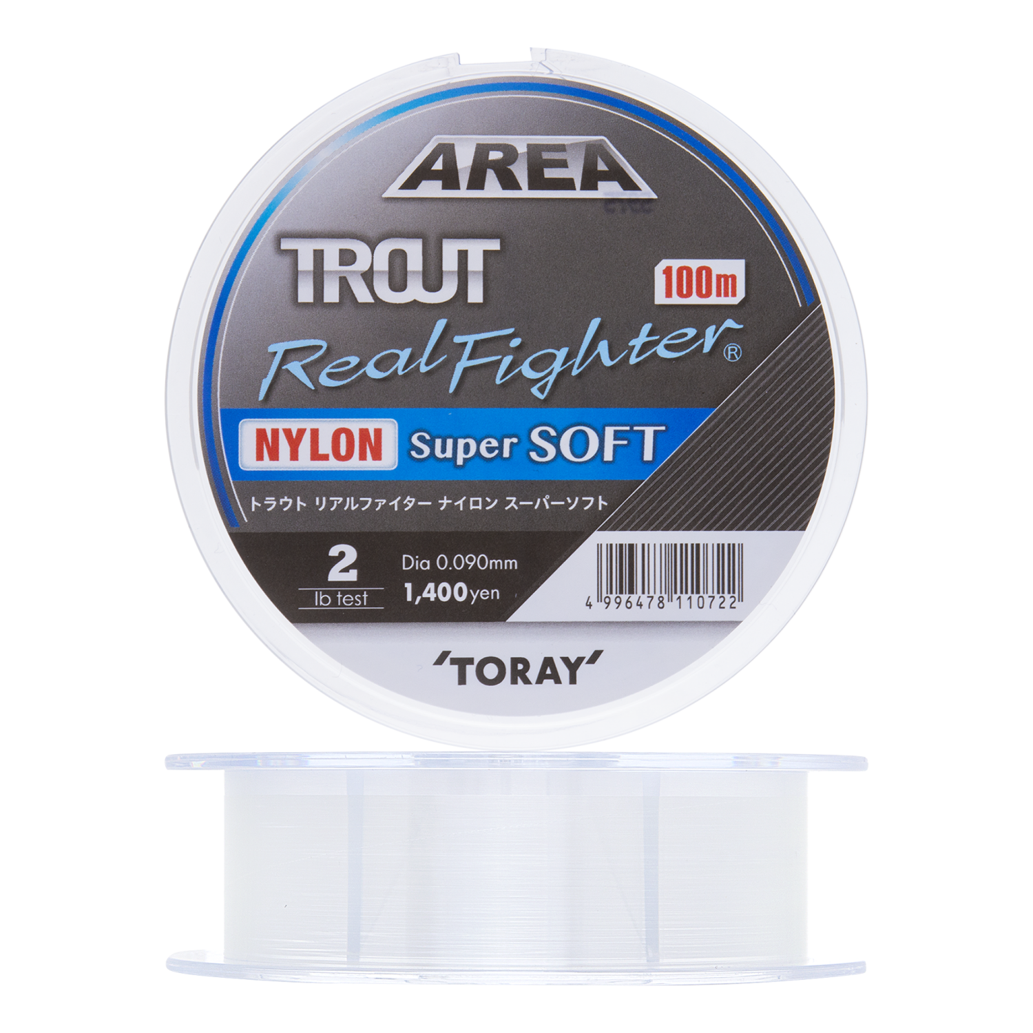 Леска монофильная Toray Trout Real Fighter Nylon Super Soft #0,3 100м (clear)