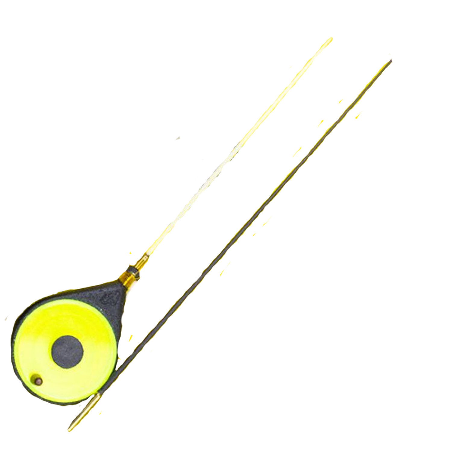 Удилище зимнее Artuda Банджо Мини черный корпус, желтая катушка